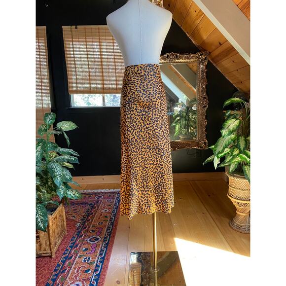 & Other Stories Midi Skirt Leopard Cheetah - Picture 3 of 6